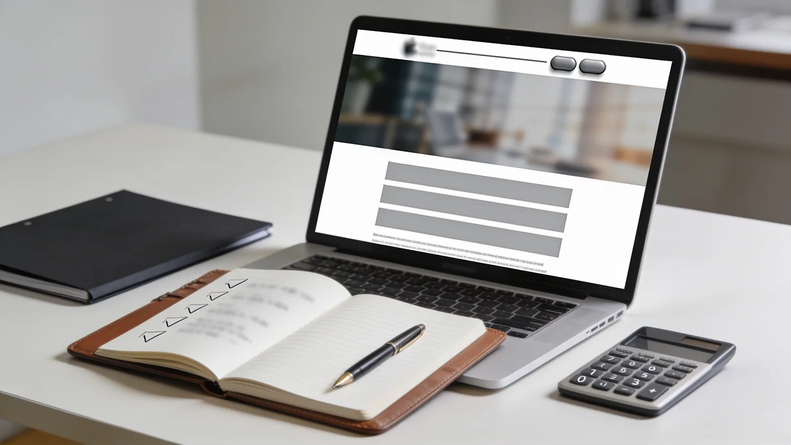 Desk review of a firm homepage before buying ads