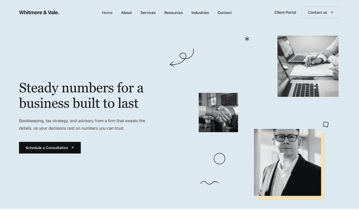 Journal website design